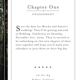 "Storybook" - Save the Dates in Snow by Becca Thongkham - Detail