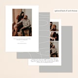 "Sublime" - Save the Dates in Veil by Laura Condouris - Back of Card Options