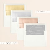 "Sublime" - Save the Dates in Veil by Laura Condouris - Envelope Liner Options