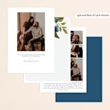 "Our Something Blue" - Save the Dates in Ocean by AK Graphics - Back of Card Options