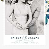 "Our Something Blue" - Save the Dates in Ocean by AK Graphics - Detail