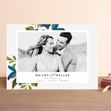 "Our Something Blue" - Save the Dates in Ocean by AK Graphics - Front