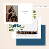 "Our Something Blue" - Save the Dates in Ocean by AK Graphics - Back of Card Options