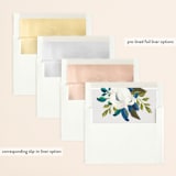 "Our Something Blue" - Save the Dates in Ocean by AK Graphics - Envelope Liner Options