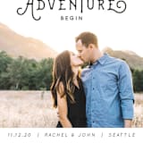 "The Adventure" - Save the Dates in Slate by Kasia Labocki - Detail