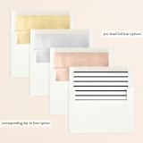 "The Adventure" - Save the Dates in Slate by Kasia Labocki - Envelope Liner Options