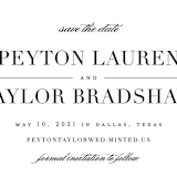 "Classic" - Save the Dates in Tuxedo by Lauren Chism - Detail