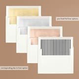 "Classic" - Save the Dates in Tuxedo by Lauren Chism - Envelope Liner Options