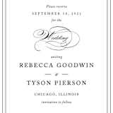 "Eloquence" - Save the Dates in Vanilla by Kimberly FitzSimons - Detail