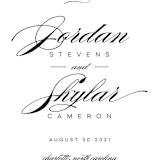 "Waltz" - Save the Dates in Tuxedo by Lori Wemple - Detail