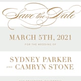 "Fashion District" - Save the Dates in Marble by Jill Means - Detail