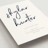 "Funky Names" - Save the Dates in Navy by Phrosné Barwood - Detail