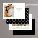 "Adorned Ampersand" - Save the Dates in Cotton by Jennifer Postorino - Back of Card Options
