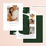 "Palm" - Save the Dates in Leaf by Kaydi Bishop - Back of Card Options