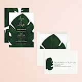 "Palm" - Save the Dates in Leaf by Kaydi Bishop - Assembled
