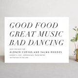 "Bad Dancing" - Save the Dates in Dove by Amy Payne - Front