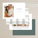 "Fresh Sage" - Save the Dates in Olive by Christie Kelly - Back of Card Options