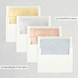 "Grande Botanique" - Save the Dates in Mist by Bonjour Paper - Envelope Liner Options