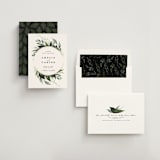 "Natures Greens" - Save the Dates in Ivory by Susan Moyal - Assembled