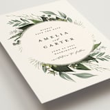 "Natures Greens" - Save the Dates in Ivory by Susan Moyal - Detail