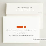 "The Exclamation" - Save the Dates in Persimmon by Yours Madly - FREE Recipient Addressing