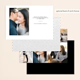 "hand-written" - Save the Dates in Ebony by Lindsay Stetson Thompson - Back of Card Options