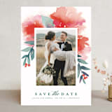 "Blooms + Berries" - Save the Dates in Guava by Lori Wemple - Front