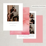 "Blooms + Berries" - Save the Dates in Guava by Lori Wemple - Back of Card Options