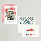 "Blooms + Berries" - Save the Dates in Guava by Lori Wemple - Assembled