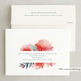 "Blooms + Berries" - Save the Dates in Guava by Lori Wemple - FREE Recipient Addressing