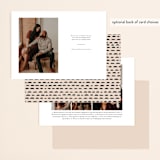 "Modern Love" - Save the Dates in Blush by Morgan Kendall - Back of Card Options