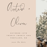 "Modern Love" - Save the Dates in Blush by Morgan Kendall - Detail