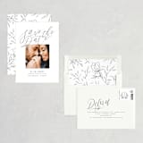 "Casual Script" - Save the Dates in Snow by Pink House Press - Assembled