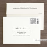 "Save the date" - Save the Dates in Fog by Remioni - FREE Recipient Addressing