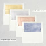 "Misty trees" - Save the Dates in Celestial by Stacey Meacham - Envelope Liner Options