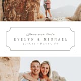 "Framed Love" - Save the Dates in Stone by Brianne Larsen - Detail