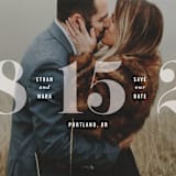"All About that Date" - Save the Dates in Opal by Hooray Creative - Detail