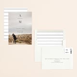 "Stacked Initials" - Save the Dates in Night by Ashley Lopez - Assembled