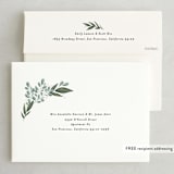 "Wild Leaf" - Save the Dates in Spearmint by Alethea and Ruth - FREE Recipient Addressing