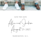"Love Letter" - Save the Dates in Ivory by Sandra Picco Design - Detail