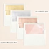 "Headlining Announcement" - Save the Dates in Midnight by Katy Shen - Envelope Liner Options