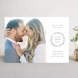 "Elegant Emblem" - Save the Dates in Dove by Everett Paper Goods - Front