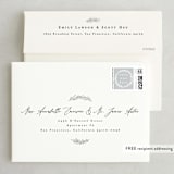 "Elegant Emblem" - Save the Dates in Dove by Everett Paper Goods - FREE Recipient Addressing