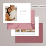"Classic Touch" - Save the Dates in Pearl by Oscar and Emma - Karly Depew - Back of Card Options