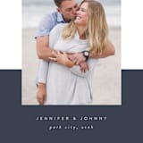 "Modern Passport" - Save the Dates in Navy by Robert and Stella - Detail