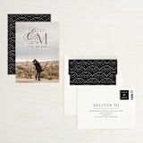 "Chic Monogram" - Save the Dates in Noir by Hooray Creative - Assembled