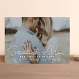 "totally in love" - Save the Dates in Cotton by Lori James - Front