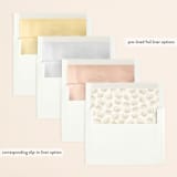 "Floral Canopy" - Save the Dates in Ivory by Susan Moyal - Envelope Liner Options