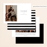 "Modern Simplicity" - Save the Dates in Monochrome by Hudson meet Rose - Back of Card Options
