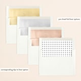 "Modern Simplicity" - Save the Dates in Monochrome by Hudson meet Rose - Envelope Liner Options